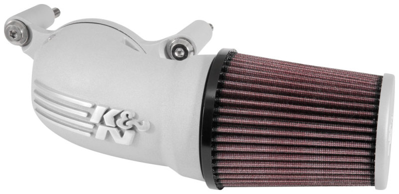 K&N 01-17 Harley Davidson Softail / Dyna FI Performance Air Intake System Silver - 57-1137S