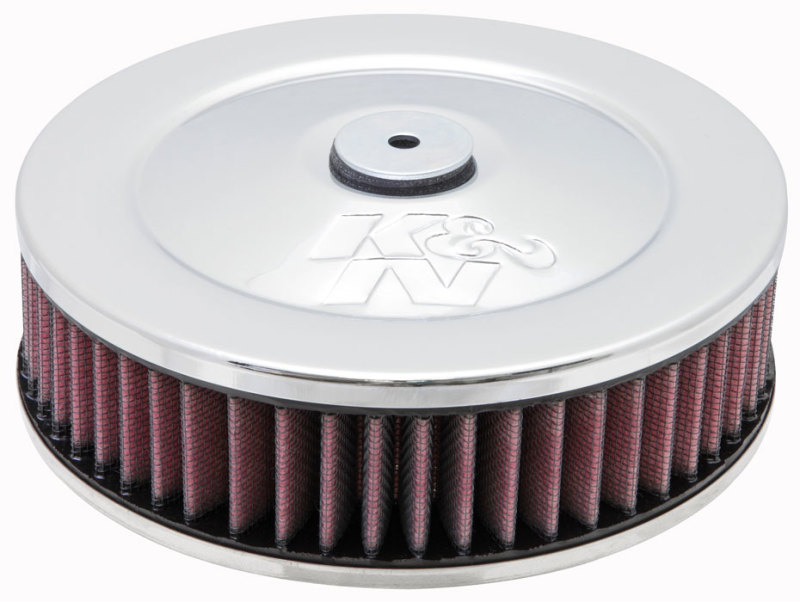 K&N 2-5/8in Flange 7in Diameter 3in Height Round Air Filter Assembly w/ Vent - 60-1030