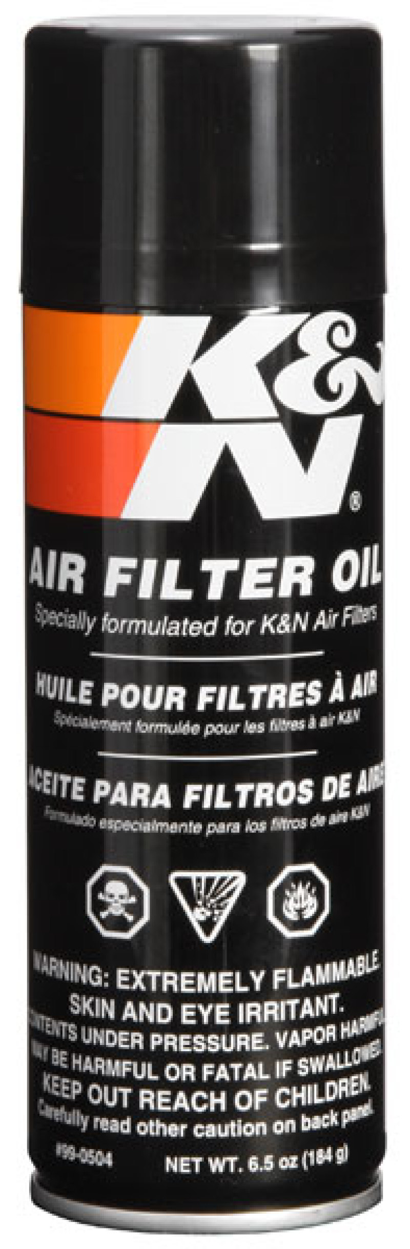 K&N 6.5 OZ Aerosol Spray Air Filter Oil - 99-0504