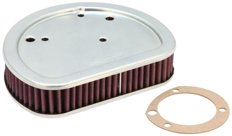 K&N Replacement Air Filter 7.125in L x 5.688in W x 1.625in H for Harley Davidson - HD-1611