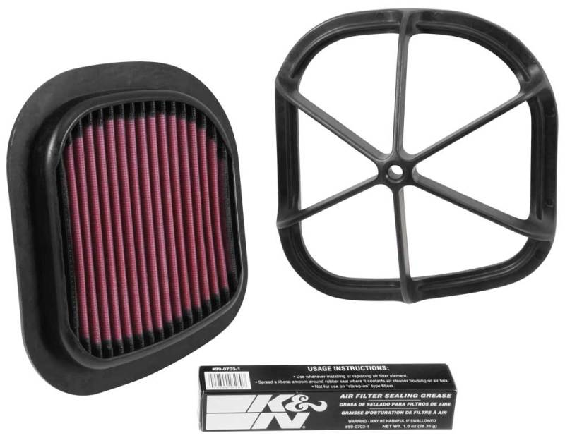 K&N Replacement Unique Panel Air Filter for 07-15 KTM 125/144/150/200/250/300/350/400/450/505/530 - KT-4511XD