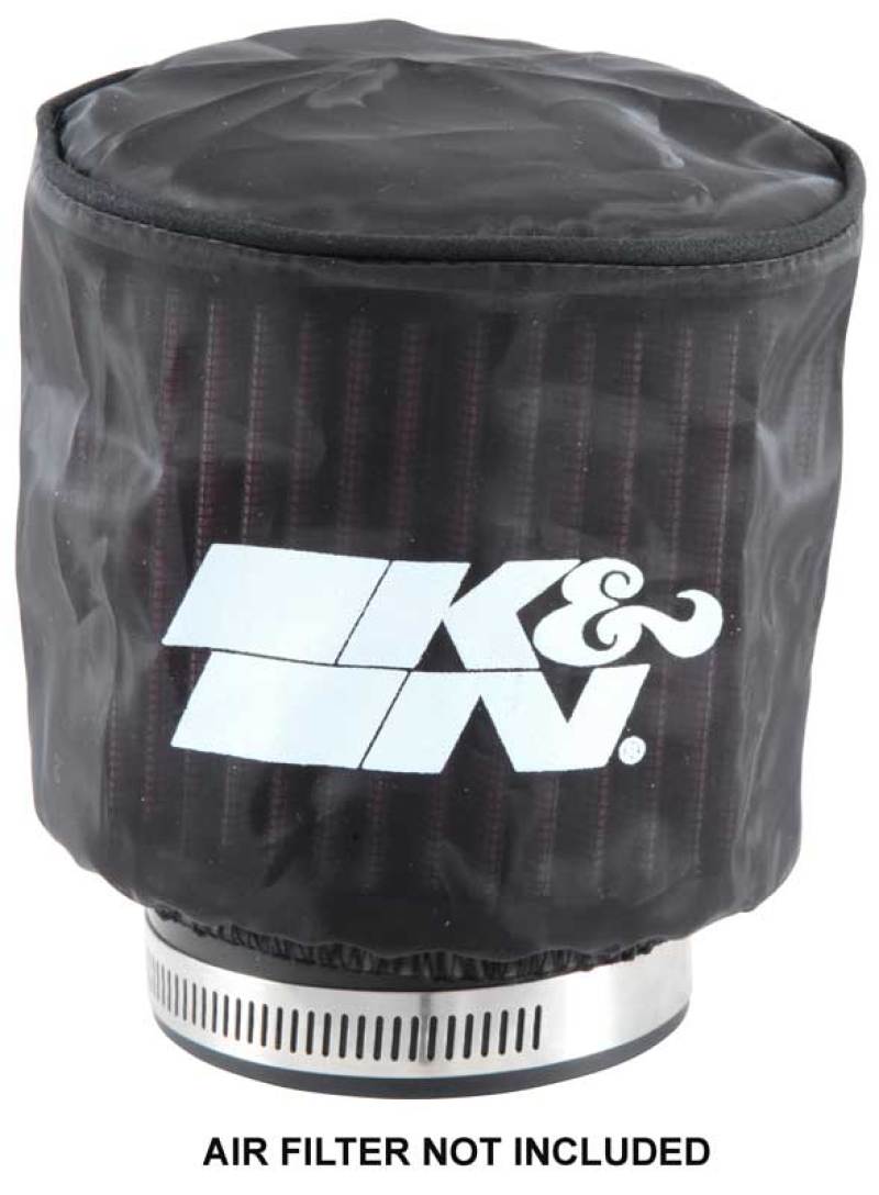 K&N Black DryCharger Round Straight Air Filter Wrap 4.5in ID x 4in H - RB-0900DK