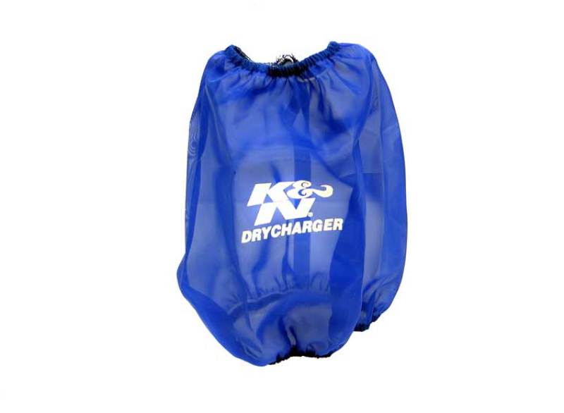 K&N Blue Drycharger Round Tapered Air Filter Wrap 5.875in Top ID / 7.5in Base ID / 8.5in Height - RF-1020DL
