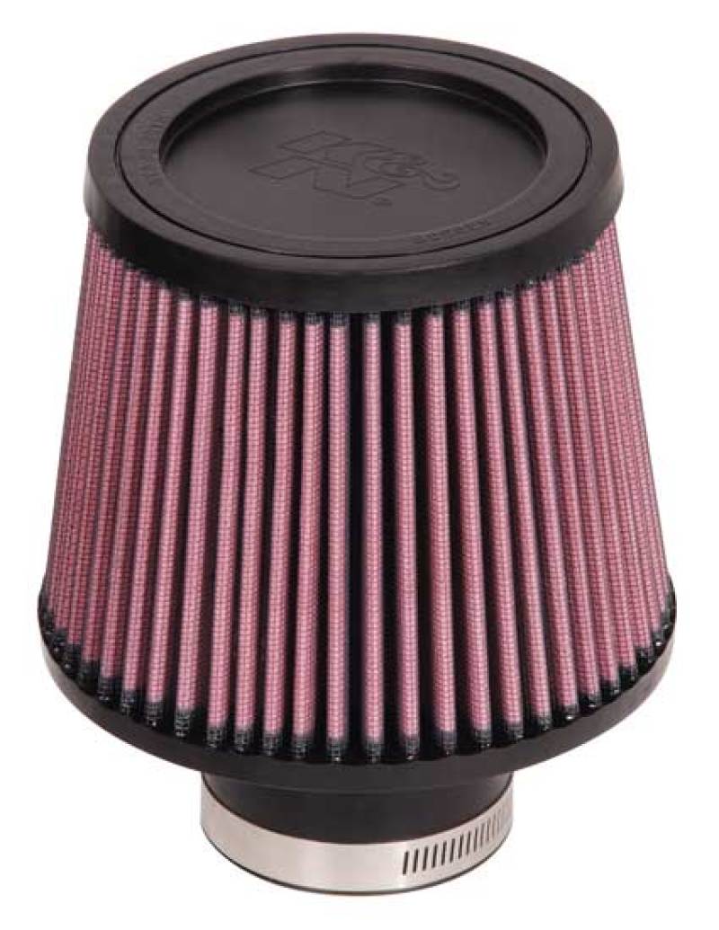 K&N Universal Rubber Filter-Round Tapered 2.5in Flange ID x 6in Base OD x 5in Top OD x 5in Height - RU-5174