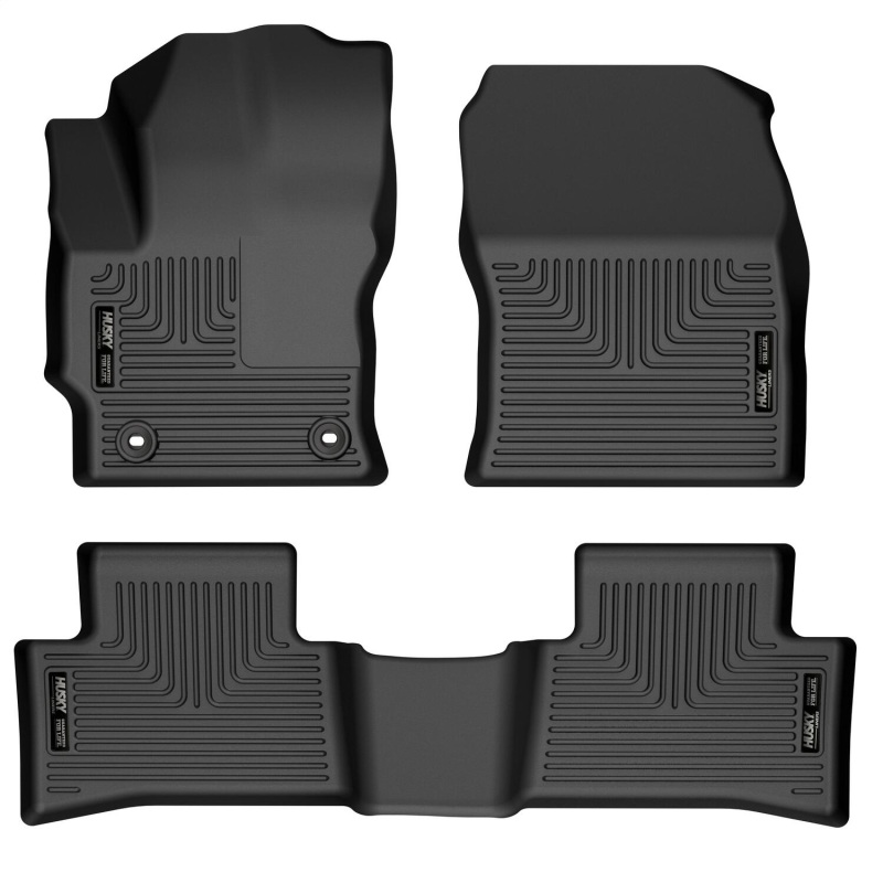 Husky Liners 2022 Toyota Corolla Cross FWD Weatherbeater Black Front & 2nd Seat Floor Liners - 95291