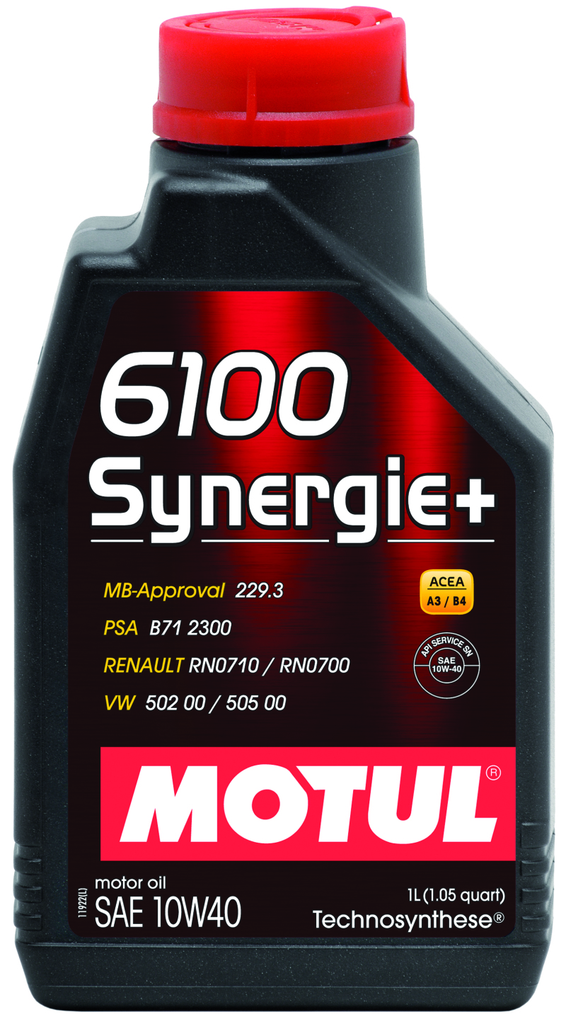 Motul 1L Technosynthese Engine Oil 6100 SYNERGIE+ 10W40 - 1L - 108646