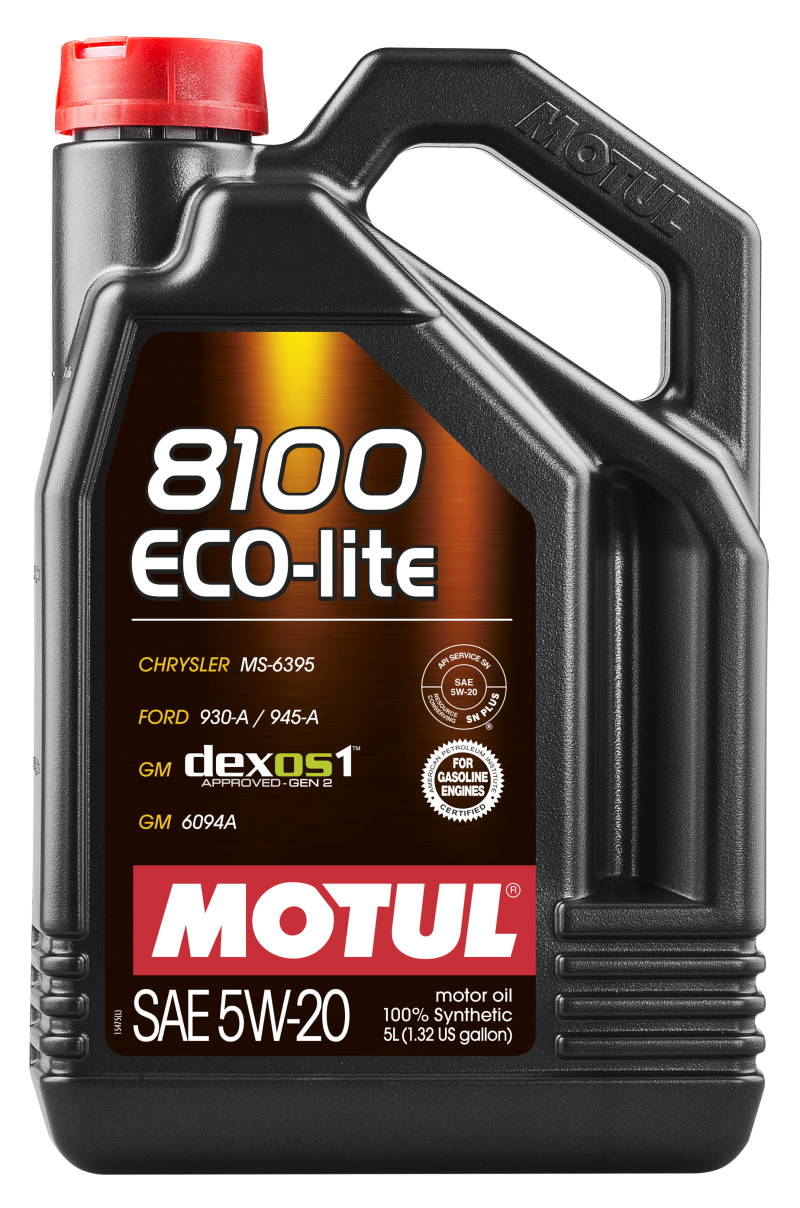 Motul 5L Synthetic Engine Oil 8100 5W20 ECO-LITE - 109104