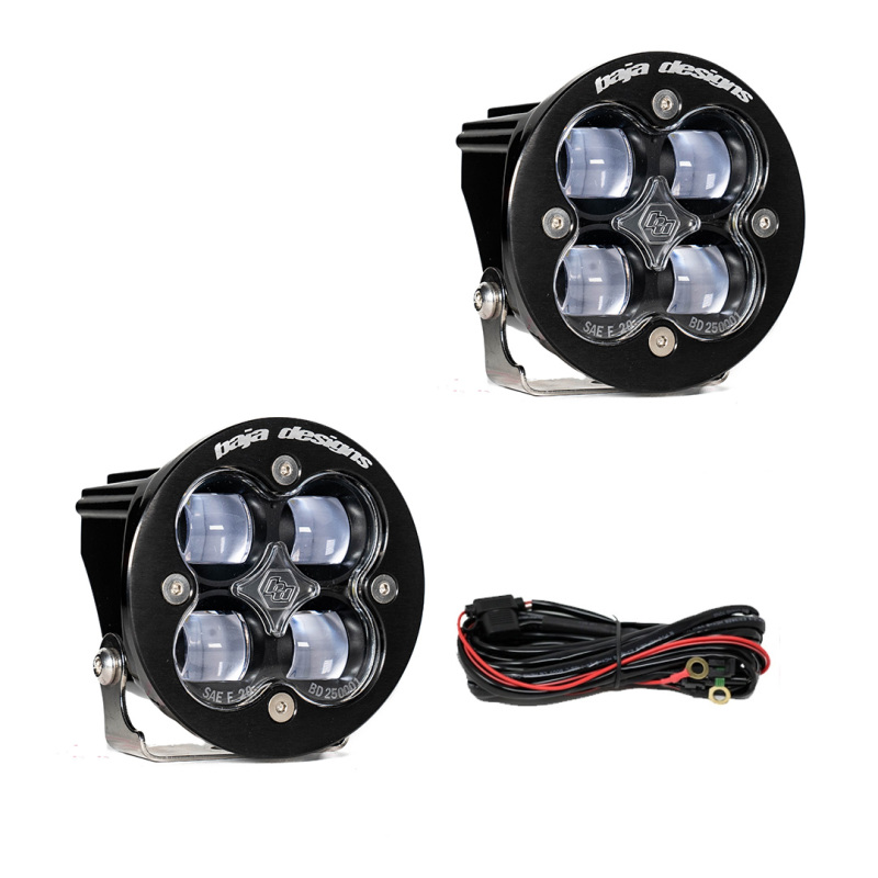 Baja Designs Squadron R SAE LED Spot Light - Clear - Pair - 247802