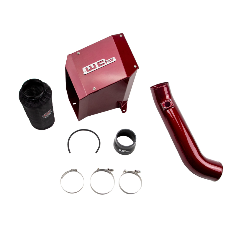 Wehrli 01-04 Chevrolet Duramax LB7 4in Intake Kit - WCFab Red - WCF100190-RED