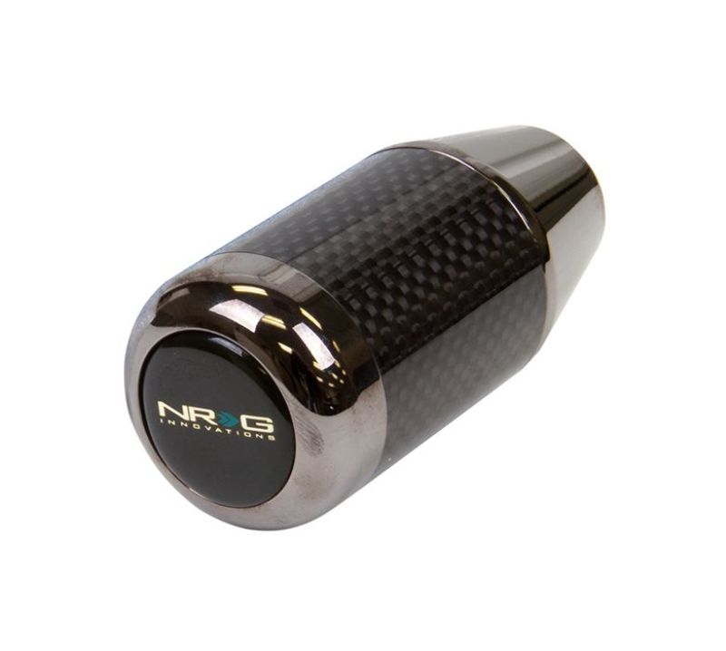 NRG Universal Fatboy Style Shift Knob w/Carbon Fiber Ring - SK-400BC NRG Universal Fatboy Style Shift Knob w/Carbon Fiber Ring - SK-400BC
