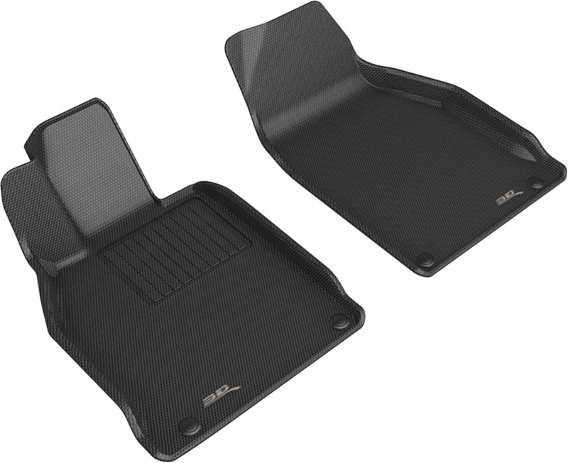 3D MAXpider 12-19 Porsche 911 Conv/S/4/4S/GTS/Targa/Turbo/T/GTZ Kagu 1st Row Floormat - Black - L1PO02111509