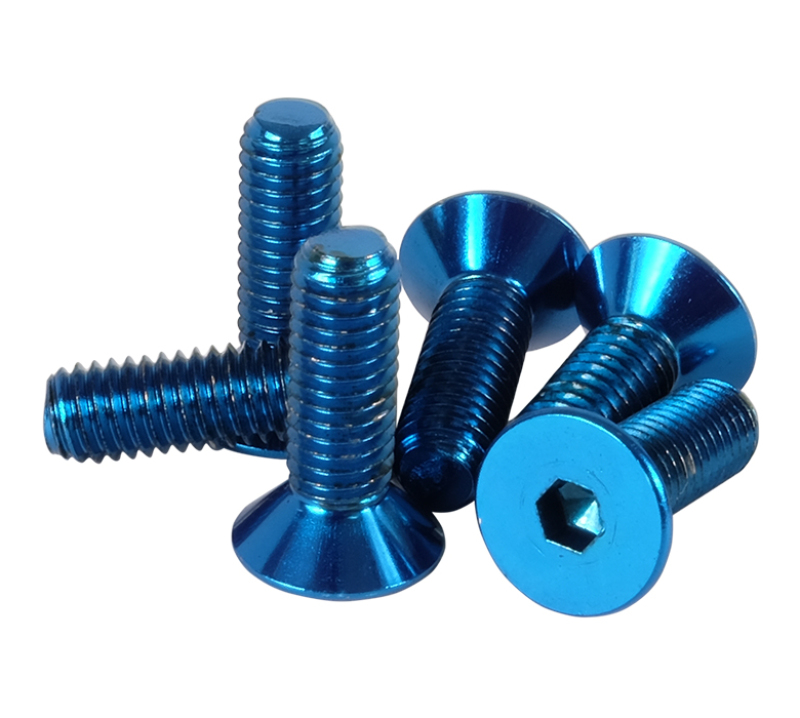 NRG Steering Wheel Screw Upgrade Kit (Conical) - Blue - SWS-100BL