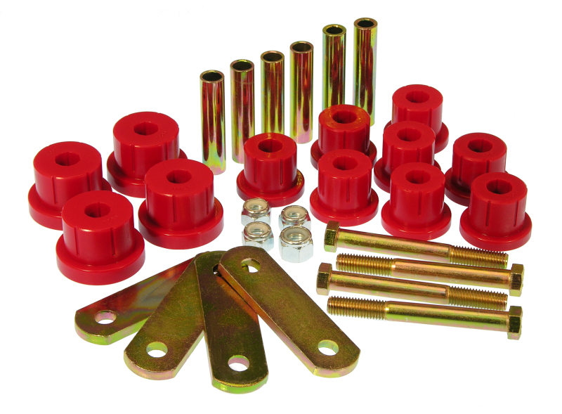 Prothane 67-81 Chevy Camaro HD Spring & Shackles Bushings - Red - 7-1050