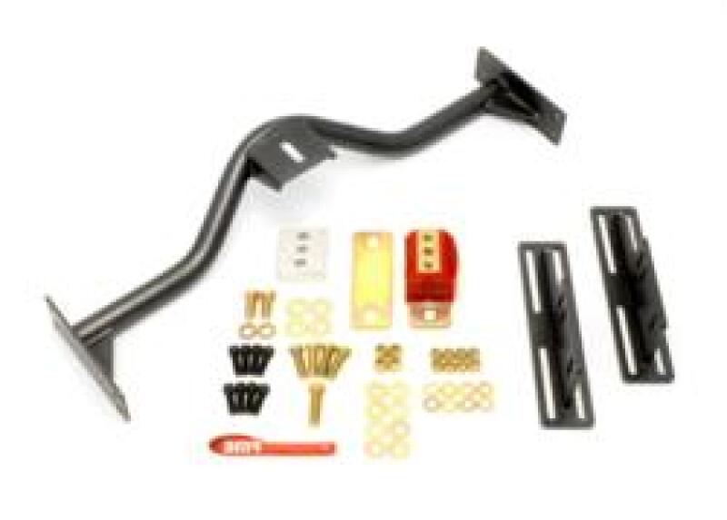 BMR 67-69 1st Gen F-Body Transmission Conversion Crossmember TH350/PG/700R4/4L60E - Black Hammertone - TCC030H