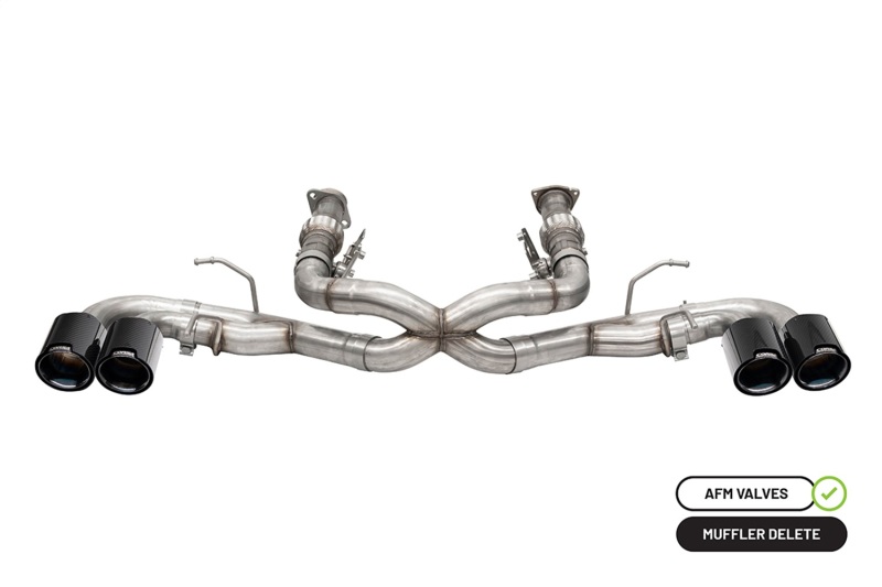 Corsa 20-25 Chevrolet Corvette C8 RWD 3in Xtreme Cat-Back Exhaust w/4.5in Carbon Fiber BlackPVD Tip - 21102CFBLK