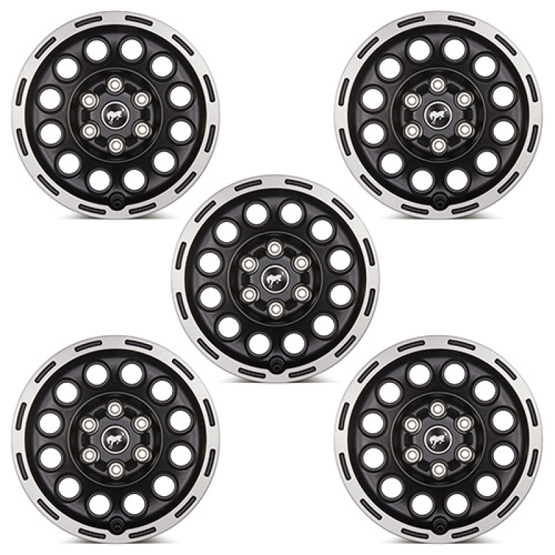 Ford Racing 21-23 Bronco 17x8.0 Wheel Kit - Machined Face - M-1007K-P1780MBM