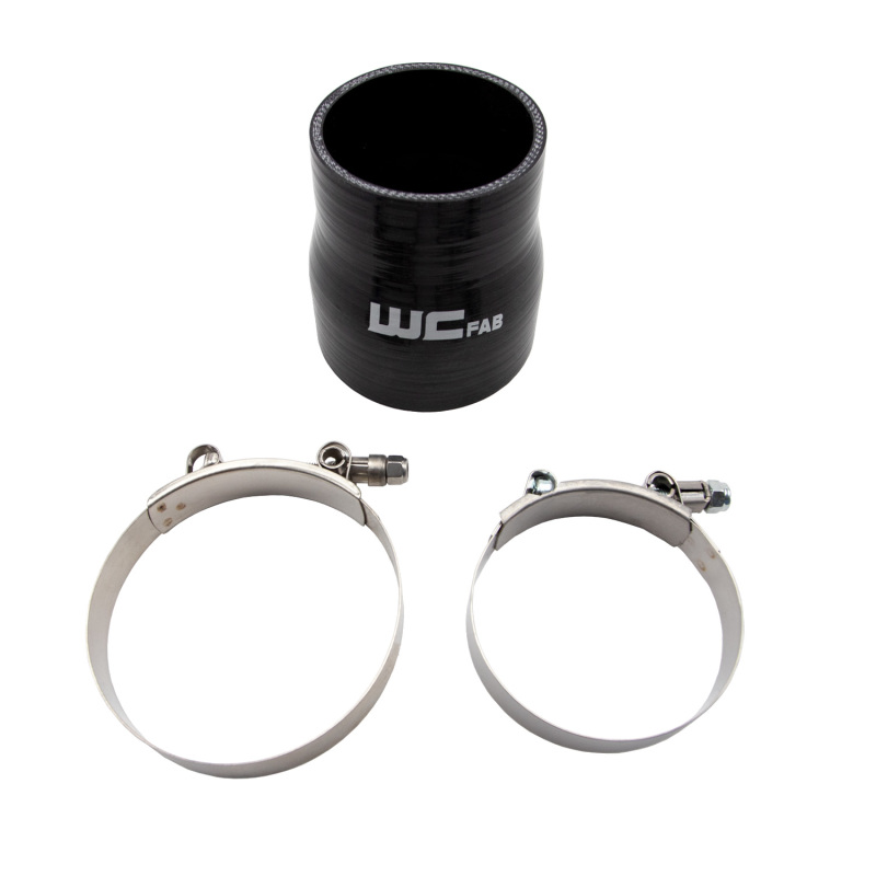 Wehrli 3in x 3.5in ID Straight Reducer x 4in Long Silicone Boot & Clamp Kit - WCF207-115