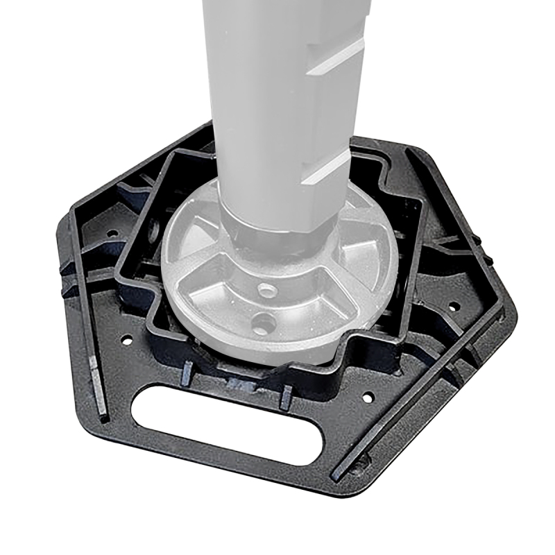 Go Rhino Xventure Gear El Gato Base Plate - Blk - XG-RJ50040B