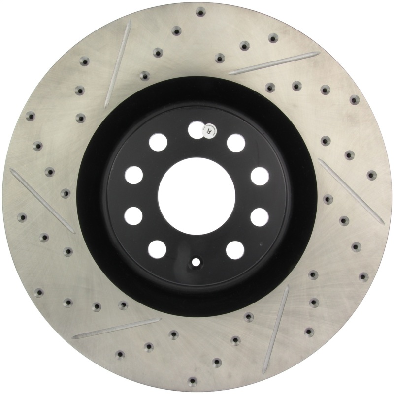 StopTech 09 VW Passat CC / 06-09 Passat Slotted & Drilled Right Front Rotor - 127.33112R
