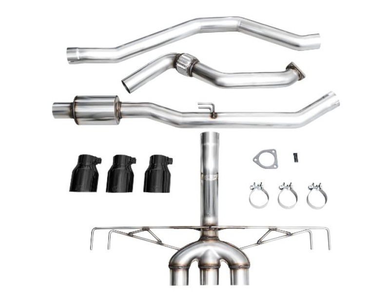 AWE Tuning 2023 Honda Civic Type R FL5 Track Edition Exhaust w/ Triple Diamond Black Tips - 3020-53287