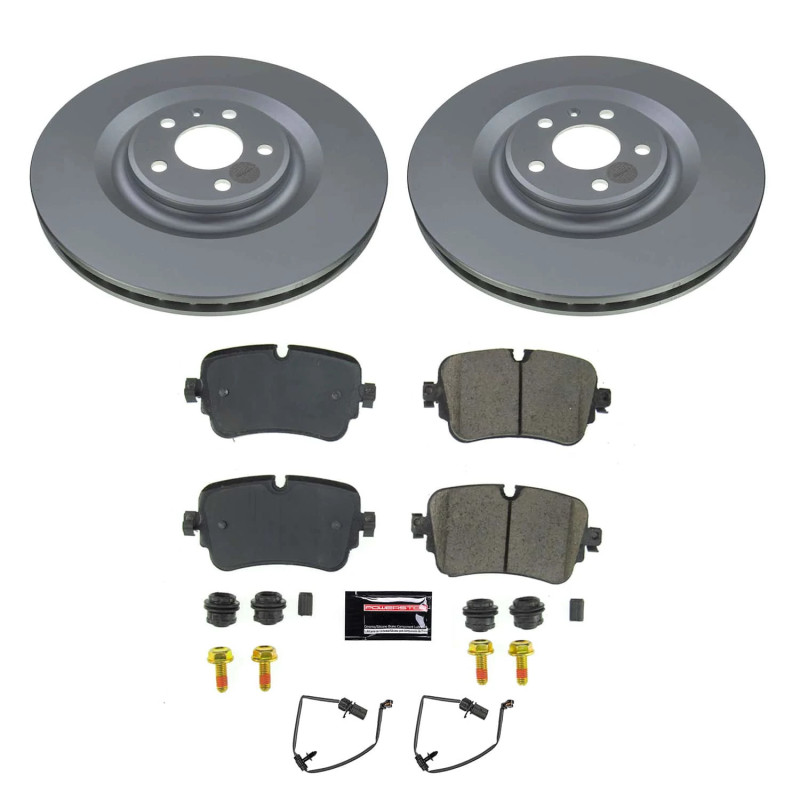 Power Stop 19-20 Audi A8 Quattro Rear Z23 Coated Brake Kit - CRK8221