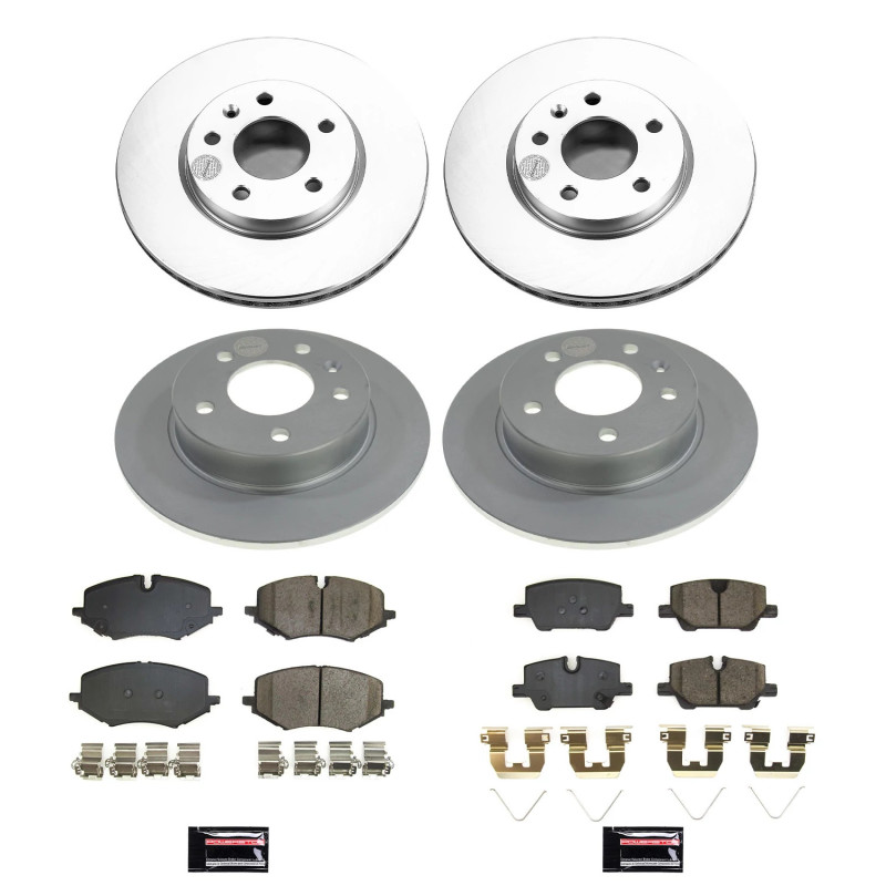 Power Stop 21-22 Chevrolet Trailblazer Front & Rear Z17 Coated Brake Kit - CRK8692