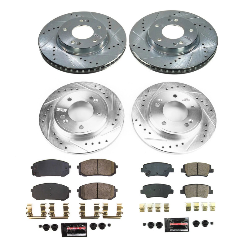 Power Stop 21-22 Hyundai Elantra Front & Rear Z23 Evolution Brake Kit - K8808