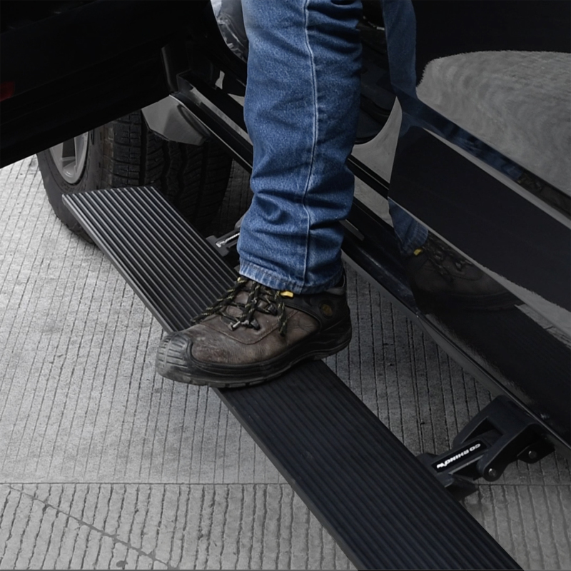 RealTruck 23-24 Toyota Sequoia Sport (Ex. Hybrid) VoltStep Electric Running Board Kit - Tex. Bk - 20443974PC