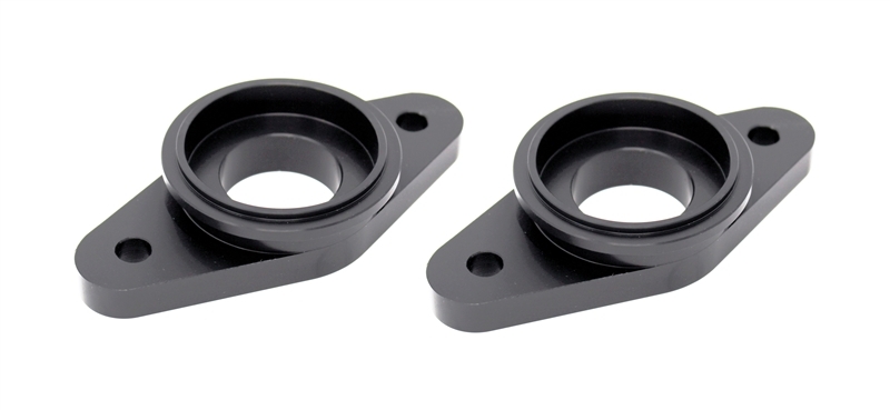 Torque Solution Billet Stock to Tial Blowoff Valve Adapter (Black): Nissan GTR R35 ALL - TS-GTR-TIAL-BK