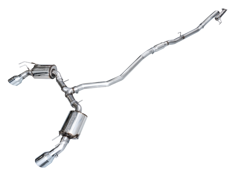 AWE Tuning 22+ Honda Civic Si/Acura Integra Touring Edition Catback Exhaust - Dual Chrome Silver Tip - 3015-32331