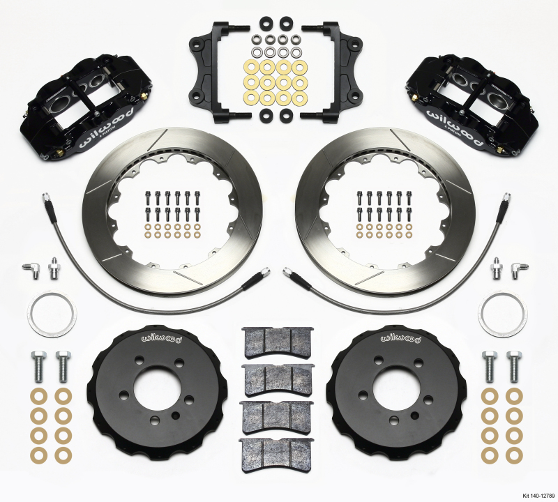 Wilwood Narrow Superlite 6R Front Hat Kit 12.88in 06-12 Volkswagen GTI w/ Lines - 140-12789