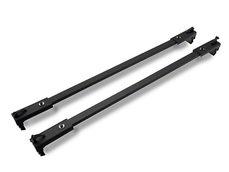 Officially Licensed Jeep 07-18 Jeep Wrangler JK 4Door Two Bar Removable Roof Rack w/ Jeep Logo - OLJJ157744