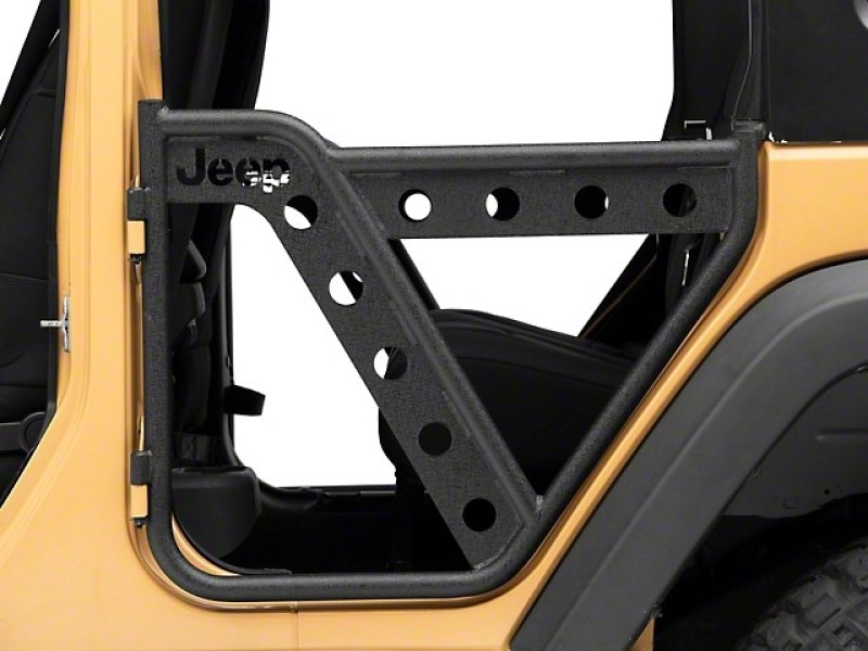 Officially Licensed Jeep 07-18 Jeep Wrangler JK HD Rear Adventure Doors w/ Jeep Logo - OLJJ157746