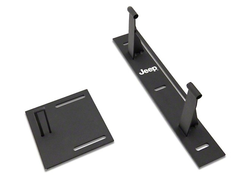 Officially Licensed Jeep 07-18 Jeep Wrangler JK Door Storage Hangers w/ Engraved Jeep Logo - OLJJ157750