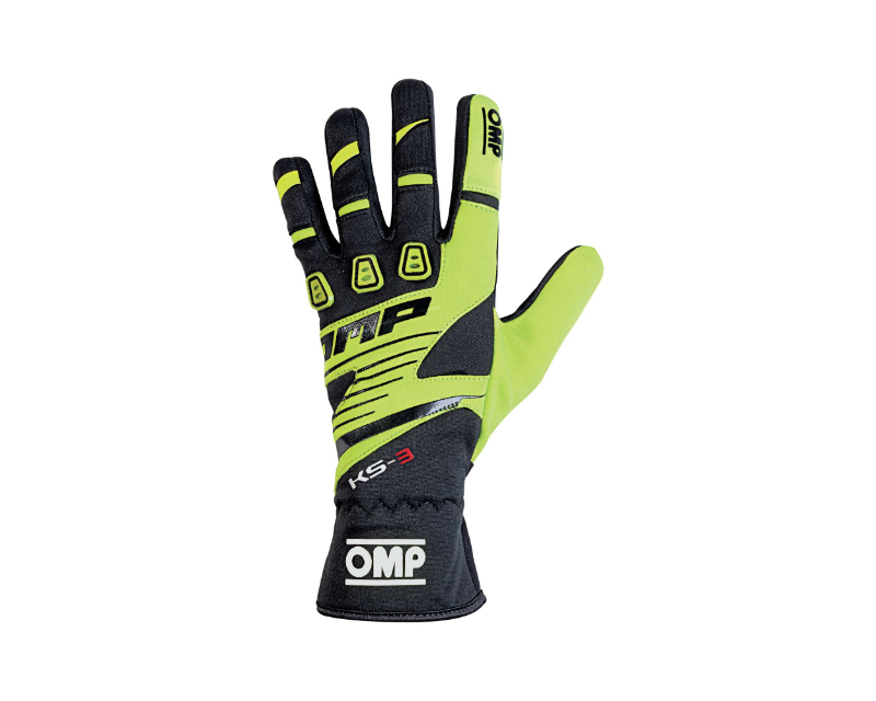 OMP KS-3 Gloves Yellow/Black - Size S - KB0-2743-B01-059-S