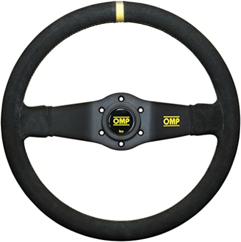 OMP Rally Dished Steering Wheel 350mm - Small Suede (Black) - OD0-1951-071