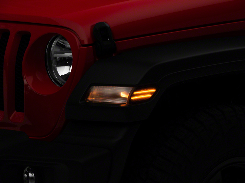 Raxiom 18-23 Jeep Wrangler JL Axial Series LED Fender Flare Marker Lights- Smoked - J134143-JL