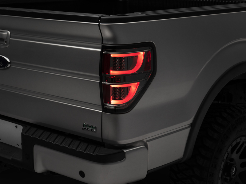 Raxiom 09-14 Ford F-150 G2 LED Tail Lights- Chrome Housing (Smoked Lens) (Styleside) - T542877