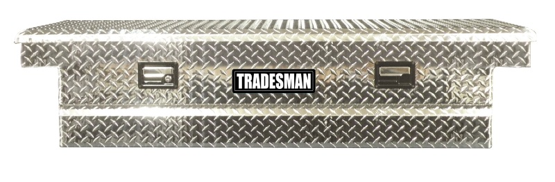 Tradesman Aluminum Economy Cross Bed Truck Tool Box (70in./Front Opening) - Brite - 111001T