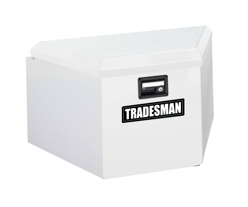 Tradesman Steel Trailer Tongue Storage Box (16in.) - White - 6220