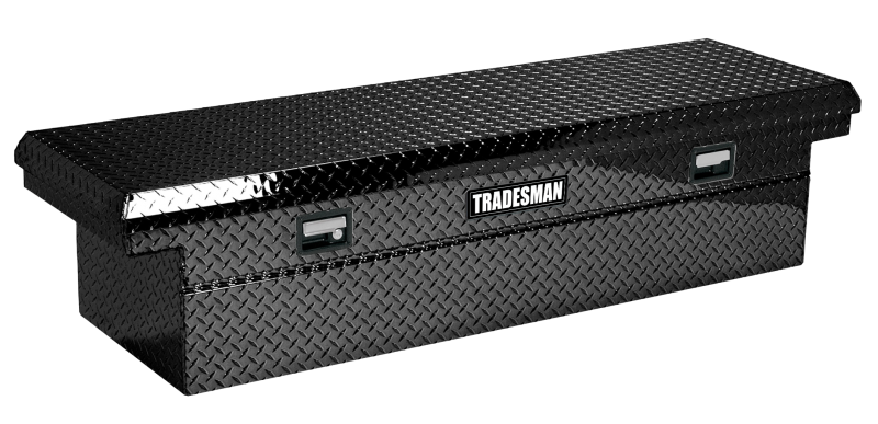 Tradesman Aluminum Single Lid Cross Bed Low-Profile Truck Tool Box (70in.) - Black - 79100LP