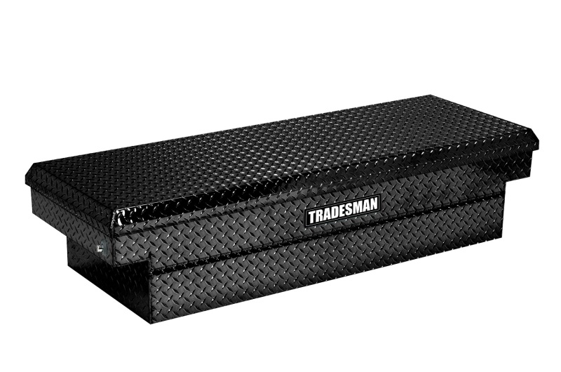 Tradesman Aluminum Single Lid HD 28 Cross Bed Truck Tool Box Deep Well (72in.) - Black - 79305DB