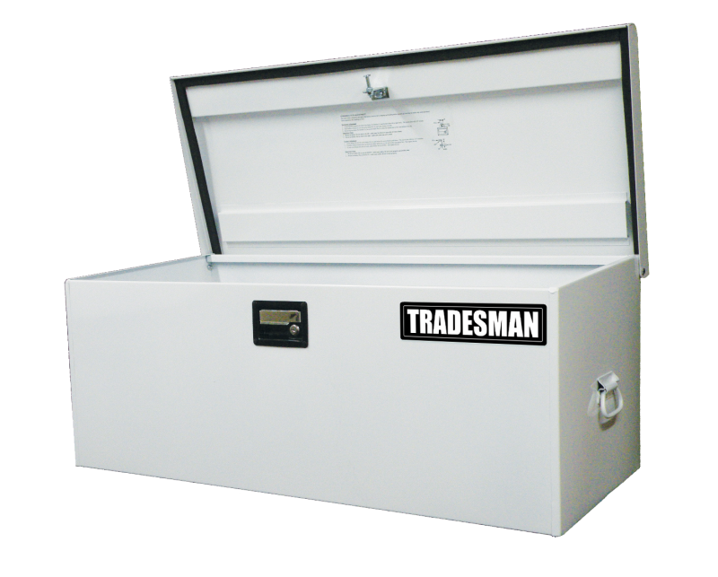 Tradesman Steel Job Site Box/Chest (Light Duty/Large) (42.75in.) - White - 88048