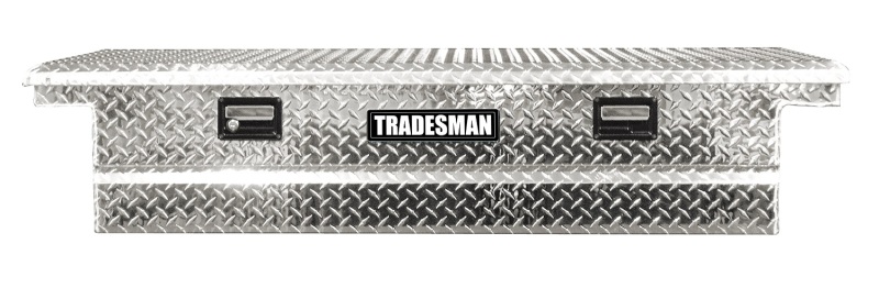 Tradesman Aluminum Single Lid Cross Bed Truck Tool Box (70in.) - Brite - 9100LPT