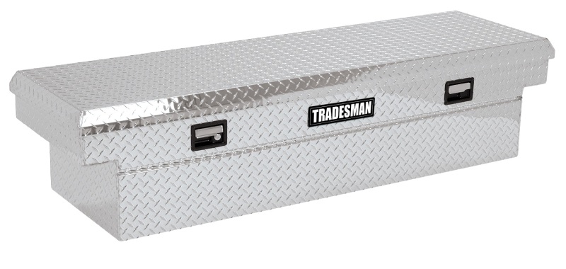 Tradesman Aluminum Single Lid HD 28 Cross Bed Truck Tool Box Deep Well (72in.) - Brite - 9305DB