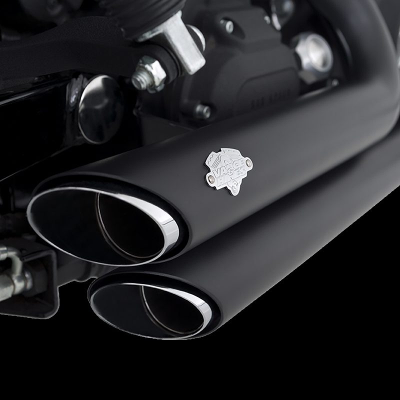Vance & Hines HD Dyna 06-11 Shortshots Staggered Bl PCX Full System Exhaust - 47317