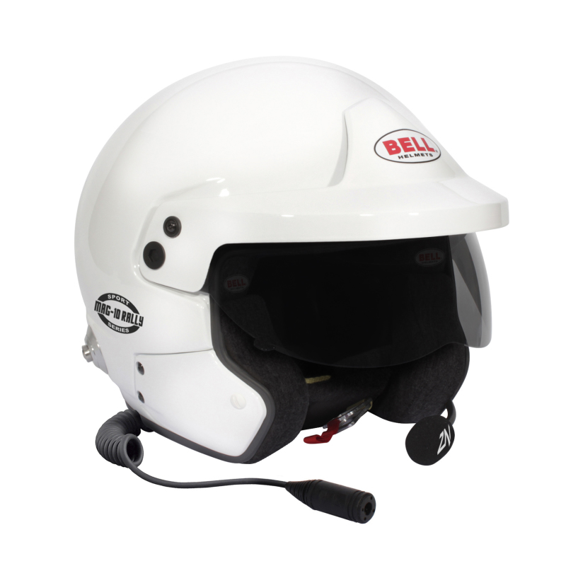 Bell Mag-10 Rally Sport (HANS) SML FIA8859 - Size 57-58 (White) - 1443A03