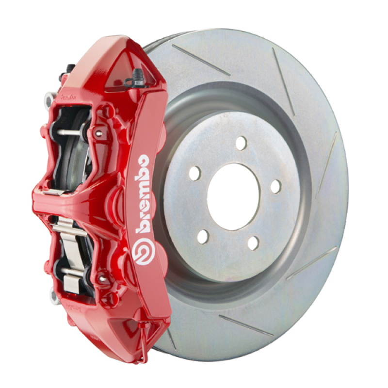 Brembo 16+ Camaro LS/LT SS Front GT BBK 6 Piston Cast 355x32 1pc Rotor Slotted Type1-Red - 1L5.8018A2