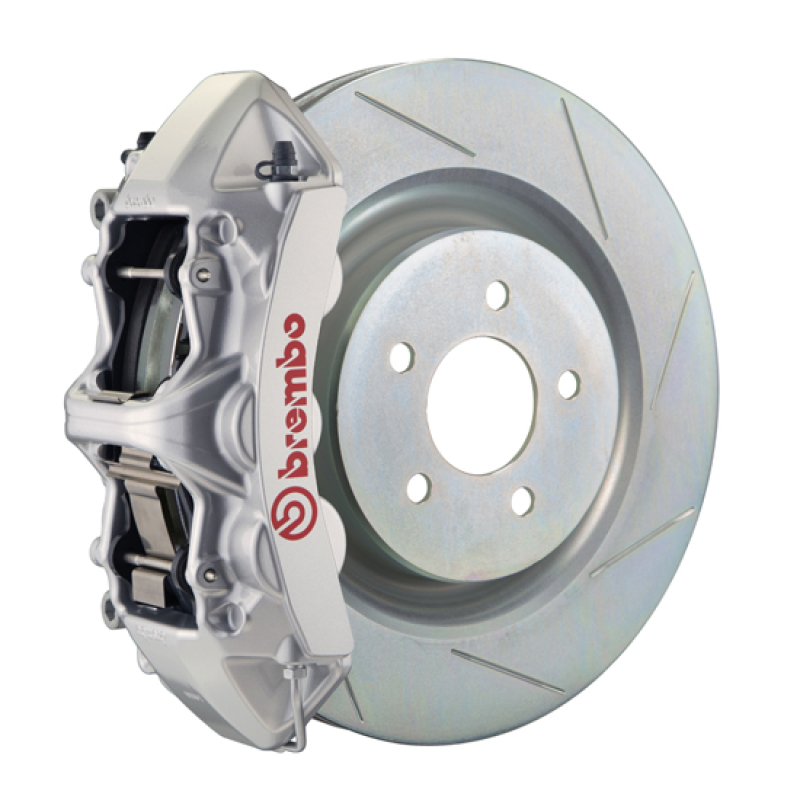 Brembo 16+ Camaro LS/LT/SS Front GT BBK 6 Piston Cast 355x32 1pc Rotor Slotted Type1-Silver - 1L5.8018A3