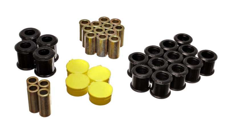 Energy Suspension 89-94 Nissan 240SX (S13) Black Rear Control Arm Bushing Set - 7.3115G